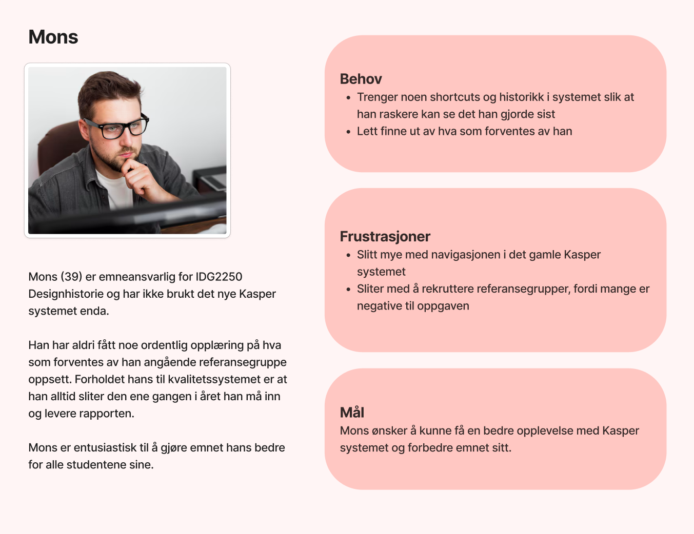 Personas Mons for prototypen